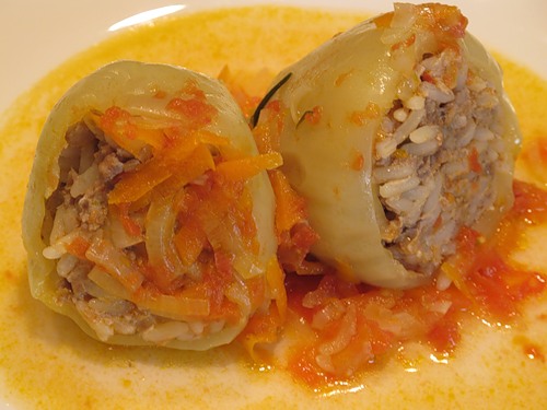 Фаршированные перчики с зажаркой