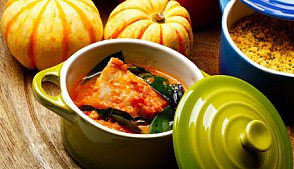 Тыквенное рагу с перцем