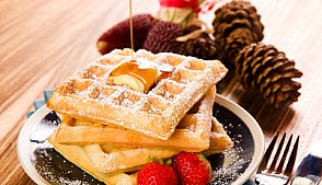 Вкусные вафли на сметане