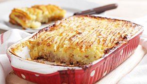 Пирог из картофеля и рыбы