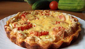 Киш с томатами