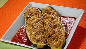 Лодочки из цуккини