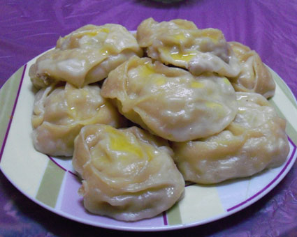 Манты с мясом