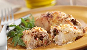 Рулеты с грибами и курицей