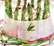 Британская "корона" из спаржи