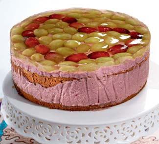 Виноградный торт в желе на Пасху