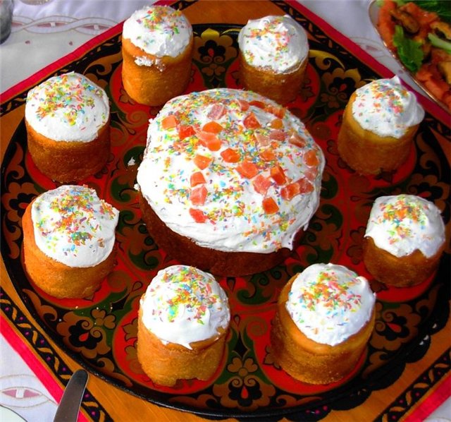 Нежные пасхальные куличи