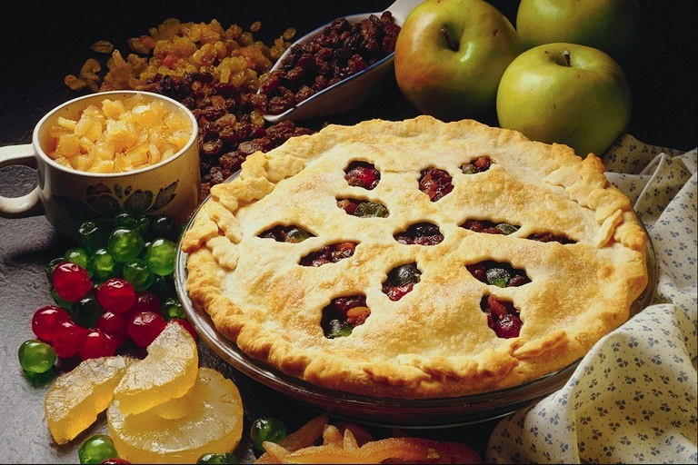 Ягодный пирог с миндалем и пирог с черникой