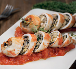 Фаршированные тушки кальмаров к 14 февраля