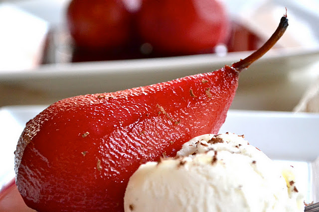 Груши в вине на 14 февраля