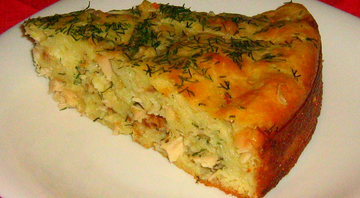 Пирог с куриным фаршем