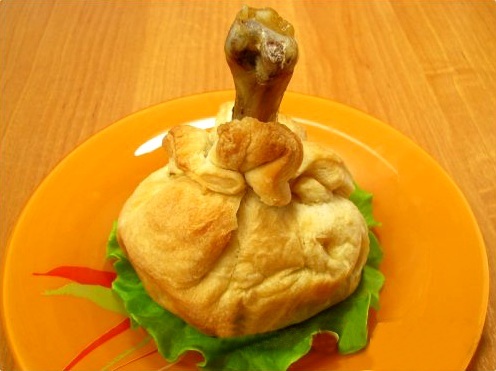 Куриные ножки в слоеном тесте