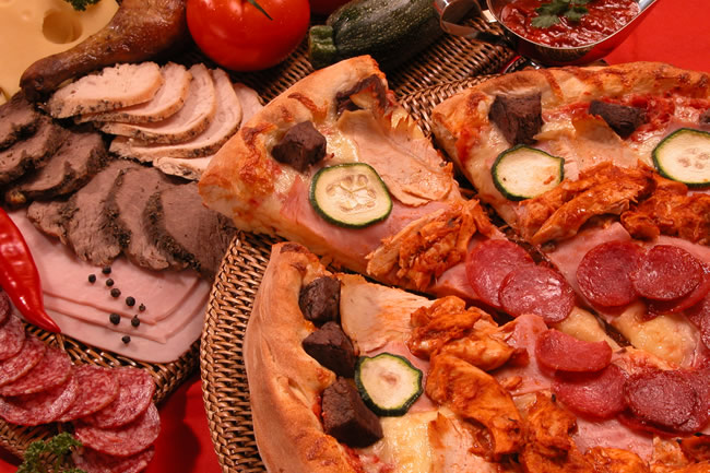 Блинчики с салями