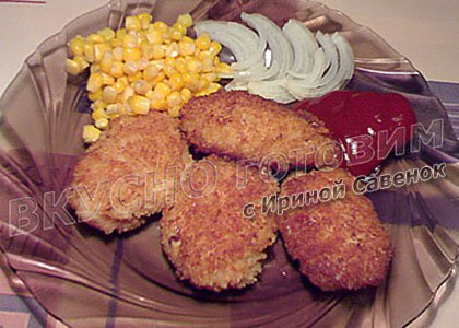 Котлеты из кальмаров с золотистой корочкой