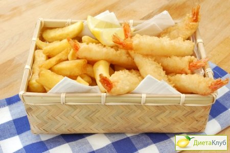 Креветки в панировке