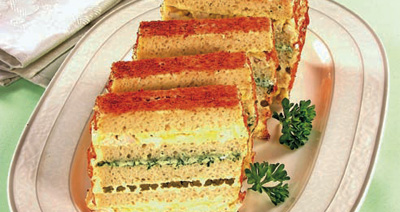 Торт-бутерброд со спаржей