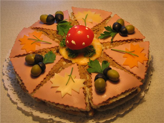 Торт бутербродный по-польски