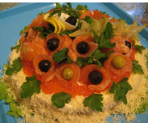 Торт бутербродный Защитник Отечества