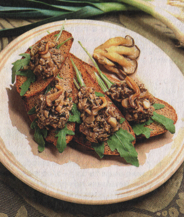 Тосты с грибами