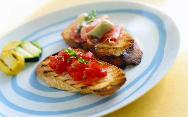 Тосты с овощами