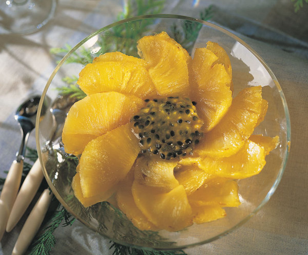 Ананас, жаренный с ромом