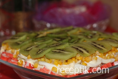 Салат c киви и манго