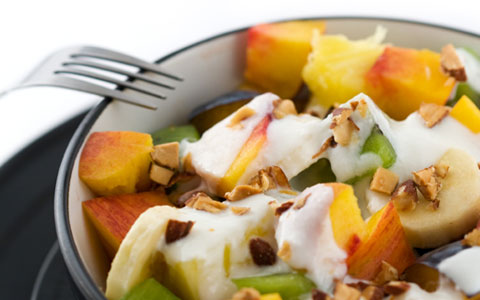 Салат фруктовый Снежинка