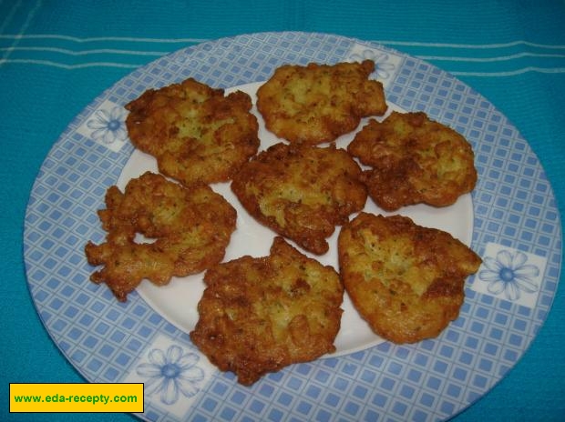 Оладьи с креветками