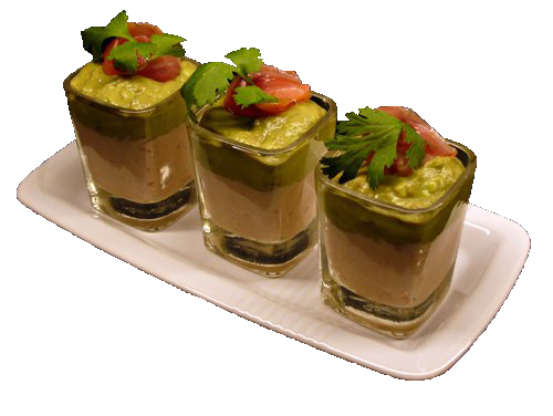 Канапе с лососевым муссом