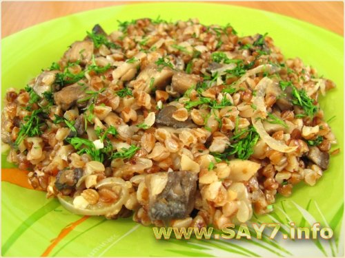 Каша с грибами