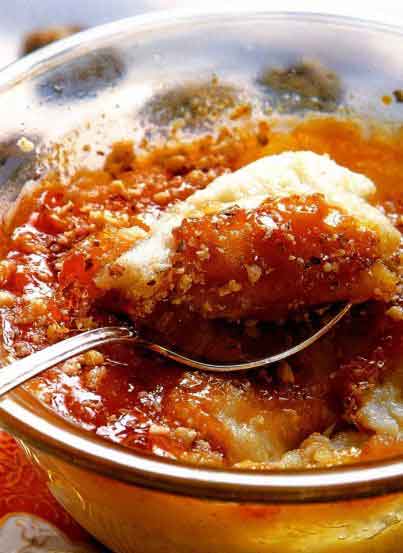 Манная каша с карамелью