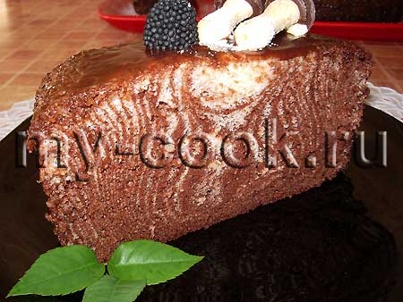 Мраморный кекс на пару