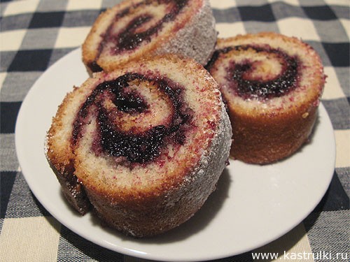 Рулетики с вареньем