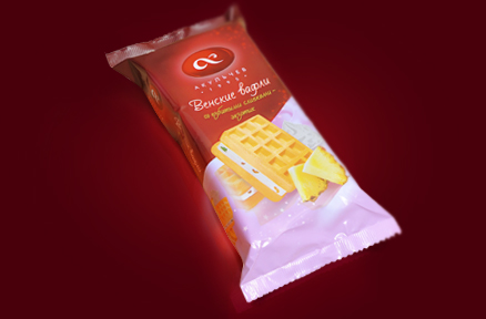 Вафли с экзотическими фруктами