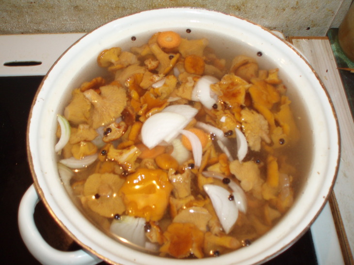 Маринованные лисички