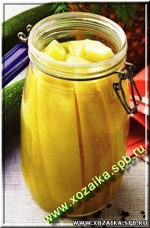 Кабачки консервированные по-польски