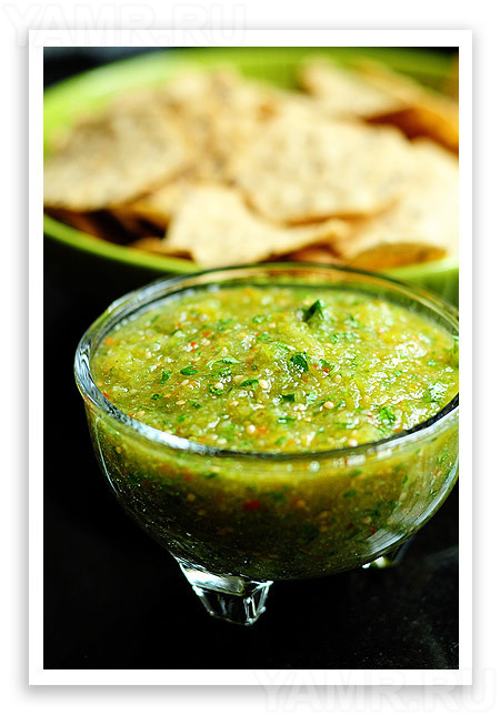 Приправа из зеленых помидоров