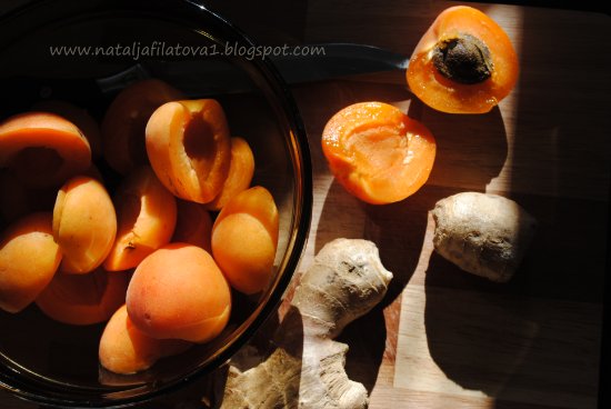 Джем из персиков и имбиря