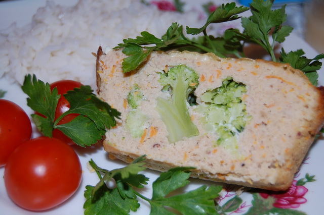 Суфле из отварной курицы