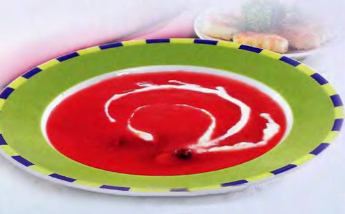 Суп из клюквы с рыбой