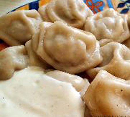 Пельмени с горохом