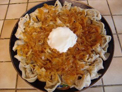 Пельмени с поджаркой