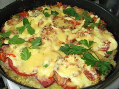 Пицца из кабачков