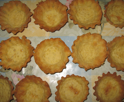 Корзиночки из орехового теста