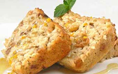 Пудинг из овсяных хлопьев с повидлом