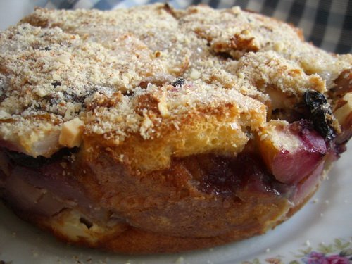 Пудинг-перевертыш с грушами