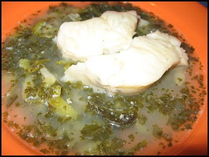 Рассольник с зубаткой