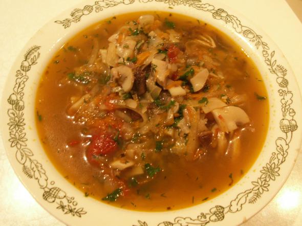 Солянка грибная