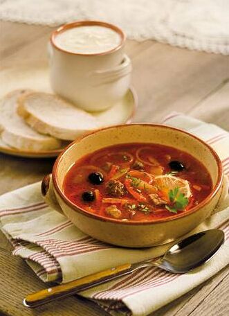 Солянка рыбная по-домашнему