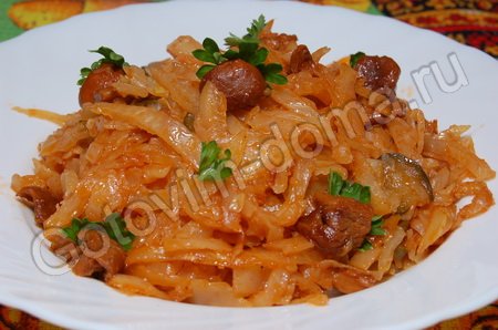 Солянка с грибами